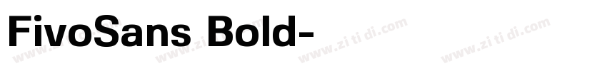 FivoSans Bold字体转换